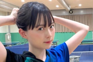 【驚愕】美人と話題の“可愛すぎる卓球女子”が、